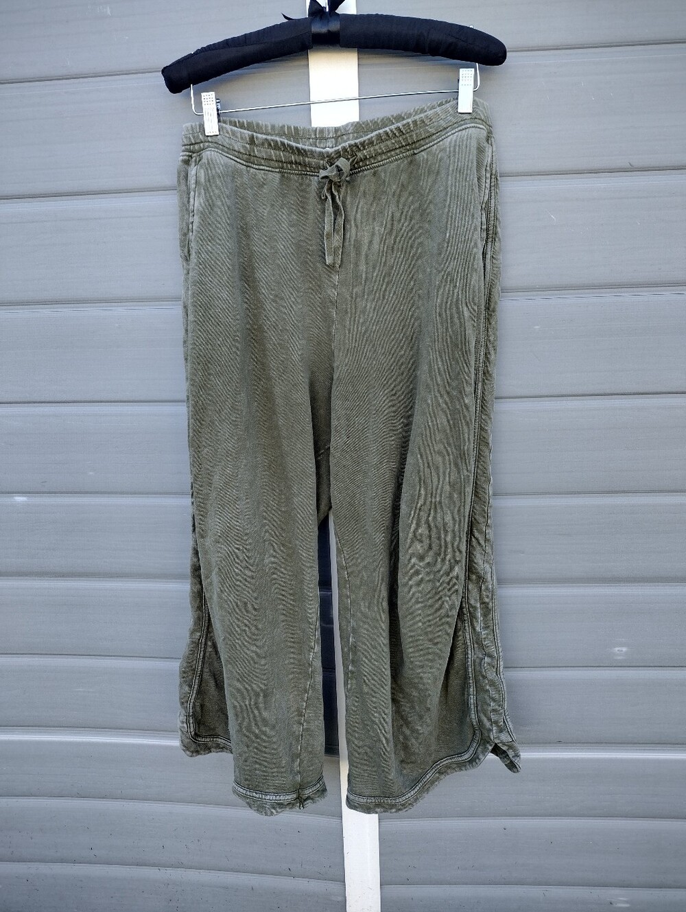 Three Bird Nest Womens XL Green Wide Leg Lounge Pants Cotton Boho